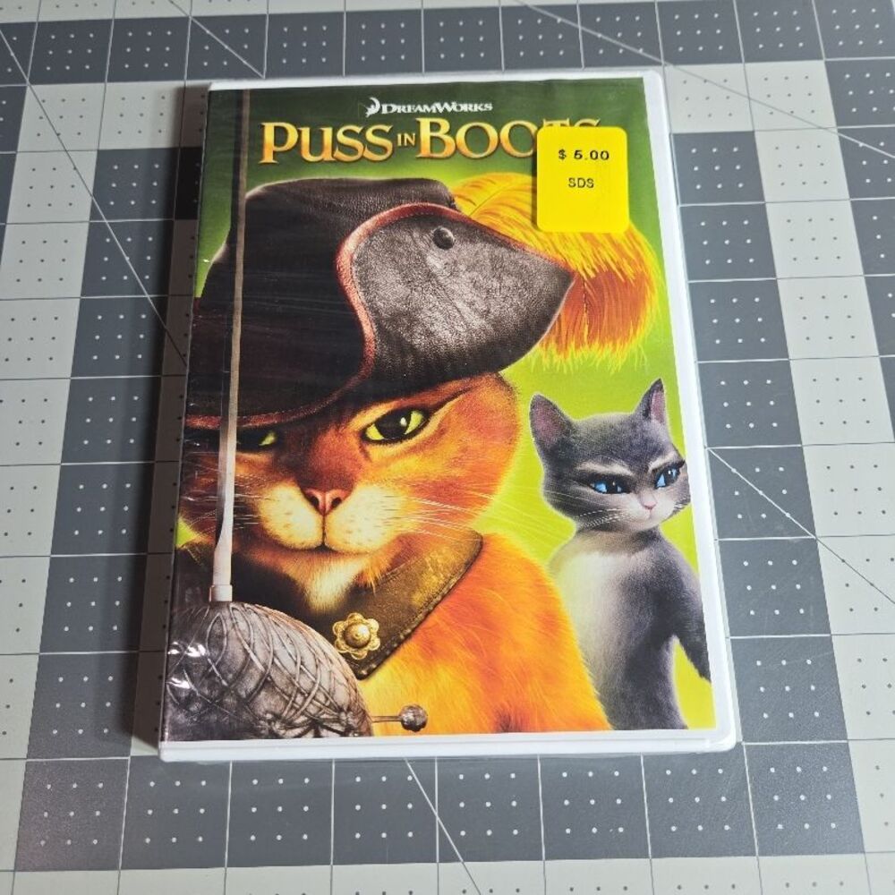 NWT DreamWorks Puss In Boots‎ Animated Adventure Family DVD Sealed